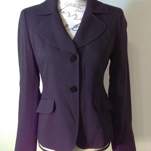 Anne Klein Silk Blazer Black